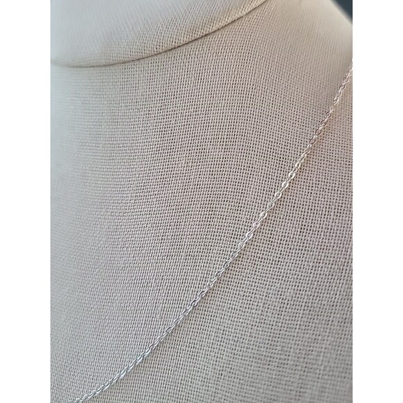 925 Sterling Silver Adjustable Chain Necklace Vintage - Picture 3 of 10